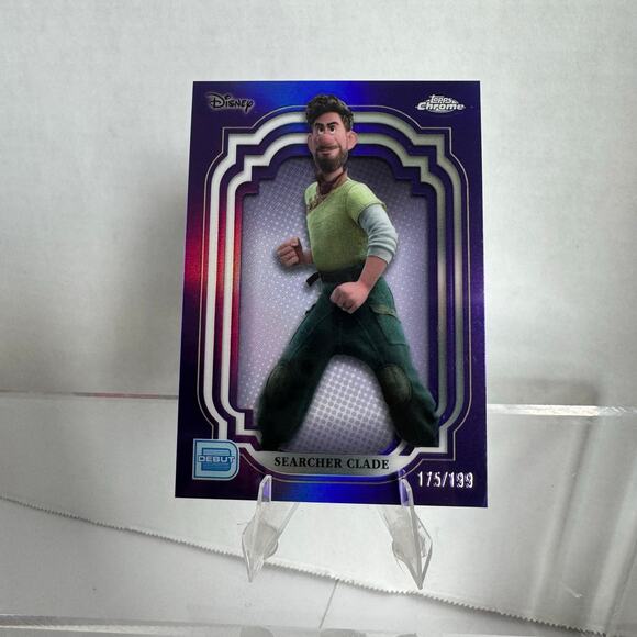 Disney Topps Chrome 2024 Searcher Clade Purple Refractor /199 Debut StrangeWorld - Picture 2 of 7